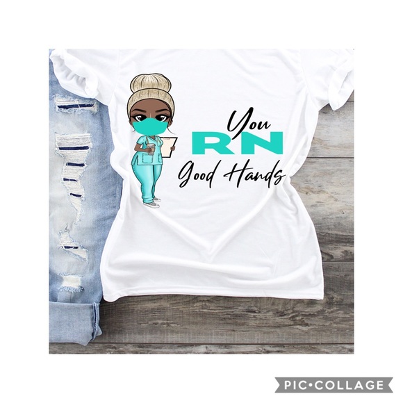COPY - COPY - RN Nurse T-shirt - Picture 4 of 5
